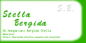stella bergida business card